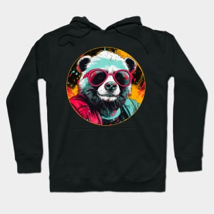 Cool Animals: Cartoon Vintage Funny Cool Panda Hoodie